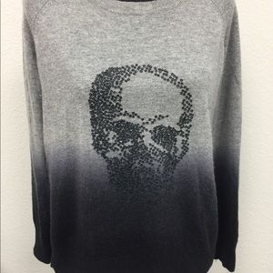 Skull Cashmere Ombre Sweater